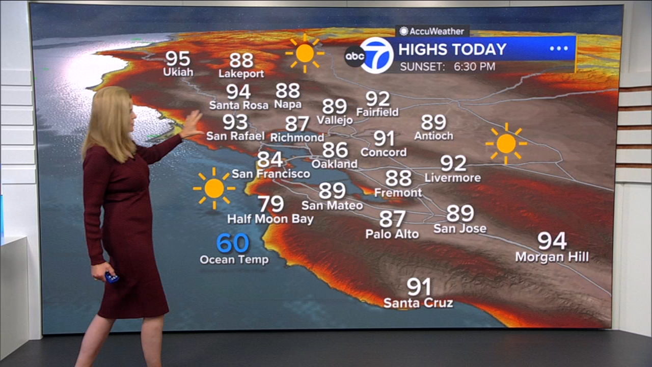 AccuWeather Forecast: Hot temps with Red Flag Warning in parts of North Bay for high fire danger
       — ABC 7 Bay Area