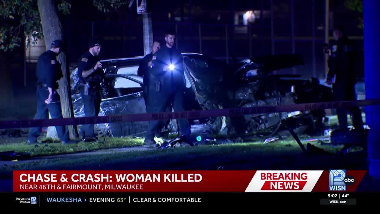 Woman killed after police chase from Germantown ends in Milwaukee crash — WISN 12 Milwaukee, Naples Community news