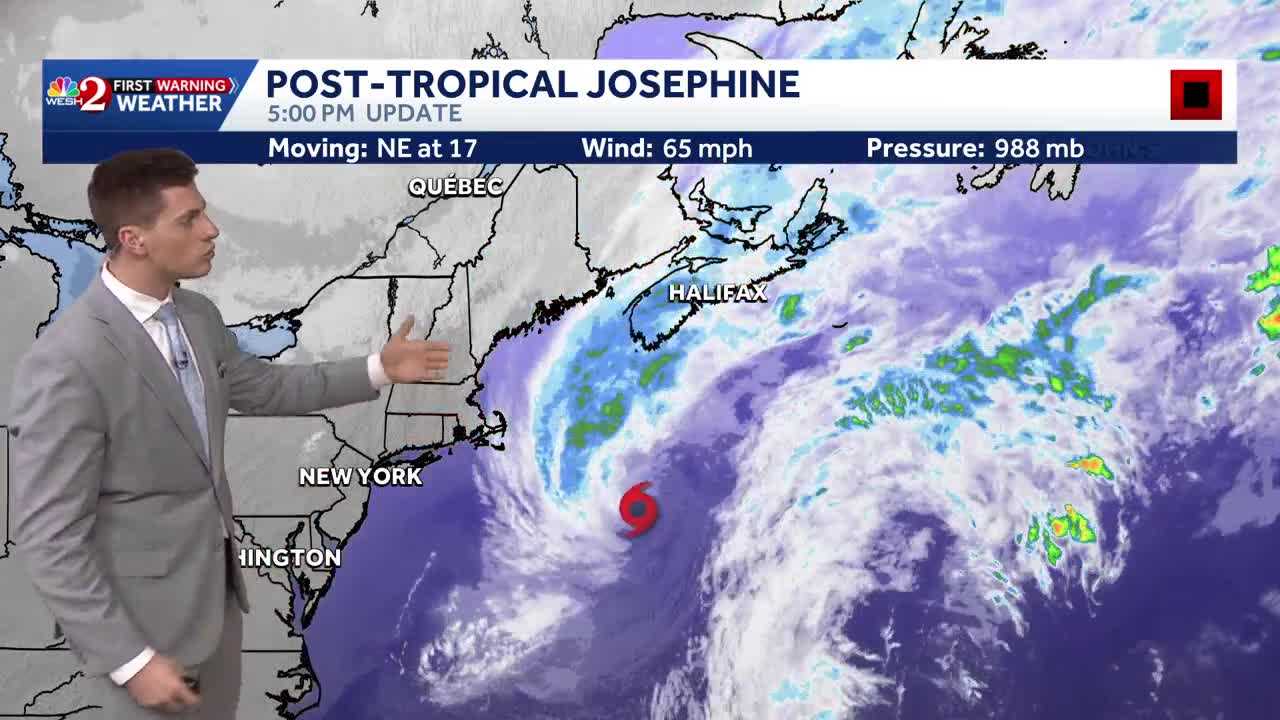Josephine become post-tropical; continues to move away from US coast — WESH 2 Orlando, Naples Community news