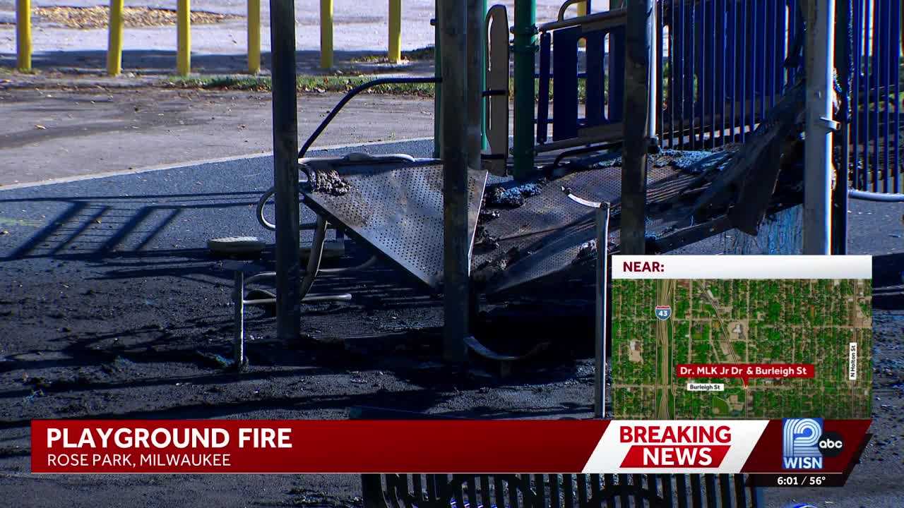 Fire at Milwaukee park melts playground equipment — WISN 12 Milwaukee, Naples Community news