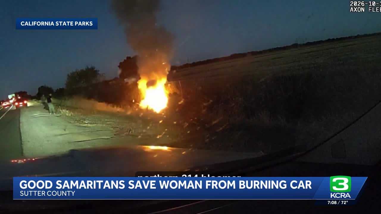 Officers rescue woman from burning car — WISN 12 Milwaukee, Naples Community news