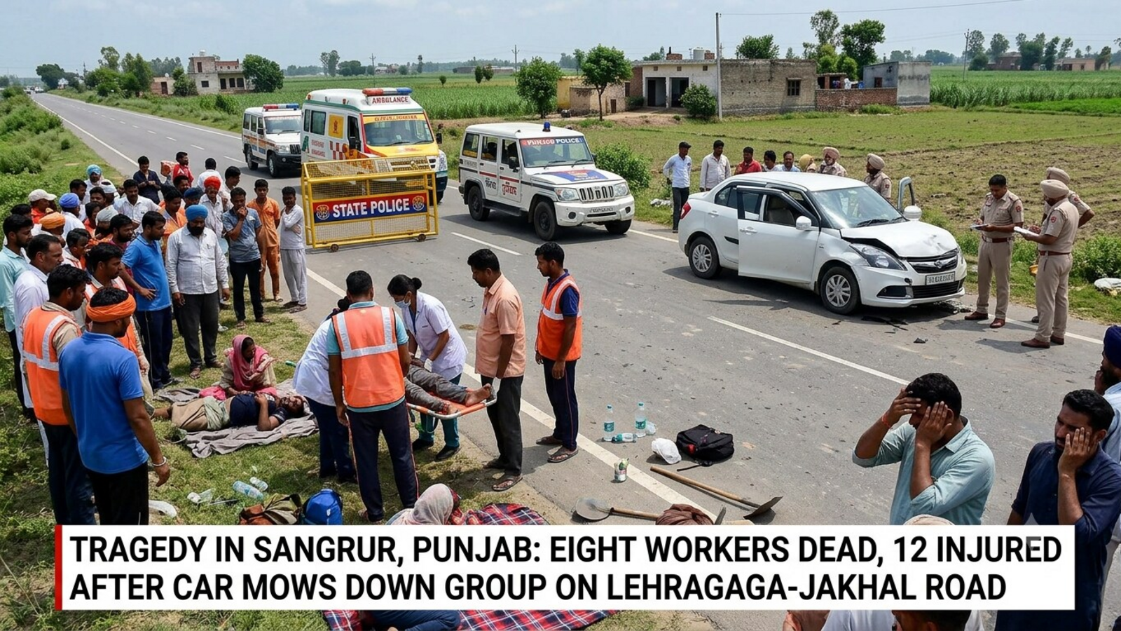 Eight dead, 12 injured as car runs over workers in Punjab's Sangrur: What led to the accident? Details — Mint India, Naples Technology news